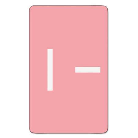 Smead AlphaZ Color-Coded Second Letter Alphabetical Labels, I, 1 x 1.63, Pink, 10/Sheet, 10 Sheets/Pack (67179)