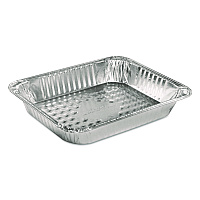 Aluminum Steam Table Pans, Half-Size Medium, 2.19" Deep, 10.38 x 12.75, 100/Carton (402540)