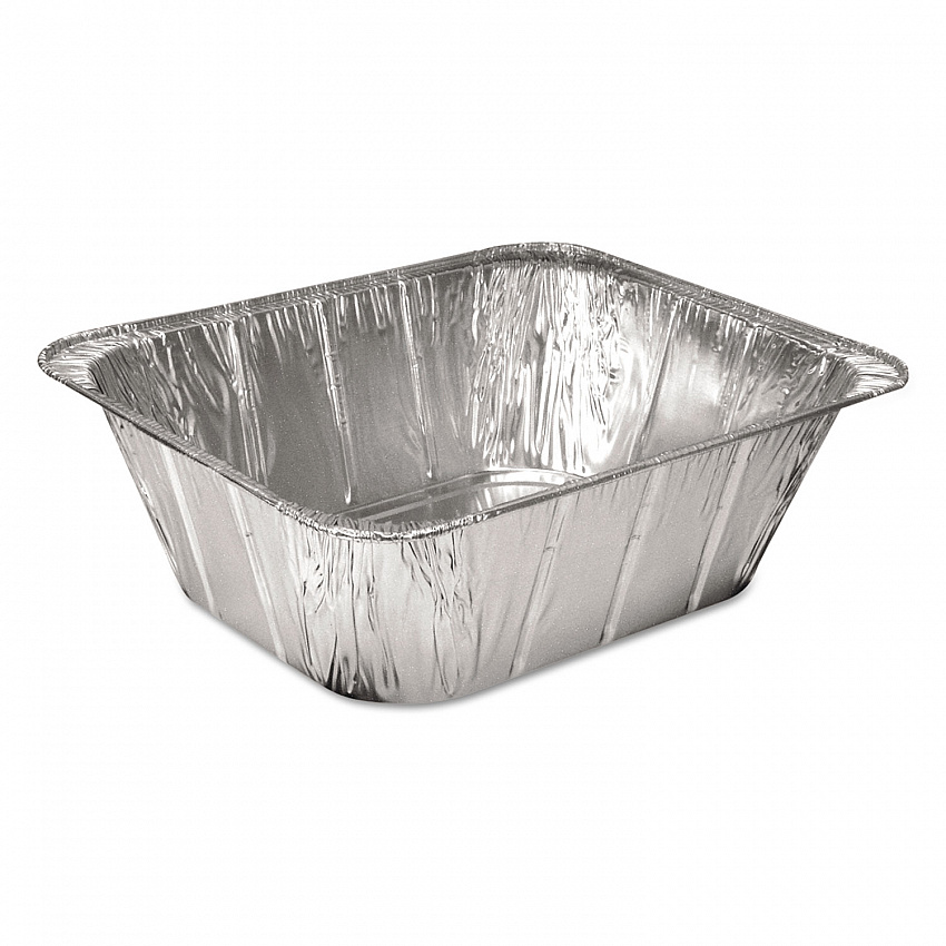 Aluminum Steam Table Pans, Half-Size Extra Deep, 4.19" Deep, 10.31 x 12.69, 100/Carton (201450)