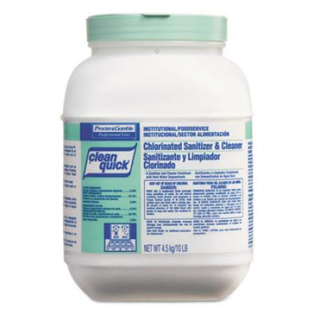 Clean Quick Powdered Sanitizer/cleanser, 10lb Bucket, 3/carton (02580)