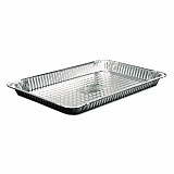Aluminum Steam Table Pans, Full-Size Shallow, 1.63" Deep, 12.19 x 20.75, 50/Carton (402170)