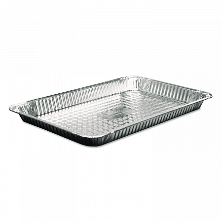 Aluminum Steam Table Pans, Full-Size Shallow, 1.63