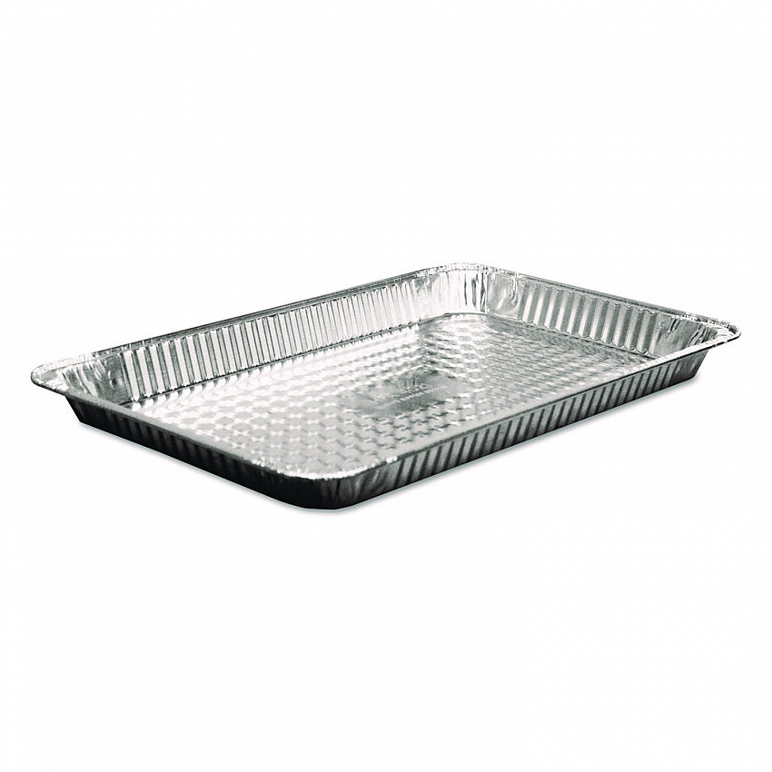 Aluminum Steam Table Pans, Full-Size Shallow, 1.63" Deep, 12.19 x 20.75, 50/Carton (402170)