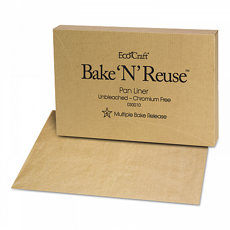 EcoCraft Bake 'N' Reuse Pan Liner, 16.38 x 24.38, 1,000/Carton (030010)