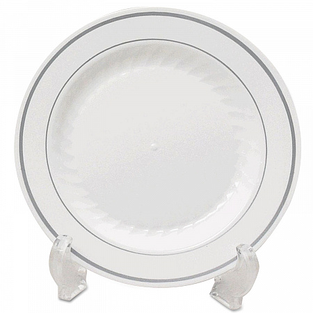 Masterpiece Plastic Dinnerware, Plate, 7.5