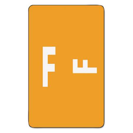 Smead AlphaZ Color-Coded Second Letter Alphabetical Labels, F, 1 x 1.63, Orange, 10/Sheet, 10 Sheets/Pack (67176)