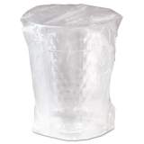 Dart Diamond Tumbler Plastic Cups, 10oz., Clear, Individually Wrapped, 25/bag, 20/ct (WTC10X)
