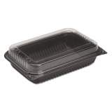 Dart Dinner Box, 1-Comp, Black/clear, 64oz, 11 1/2w X 8.05d X 2.95h, 100/carton (919017PM94)