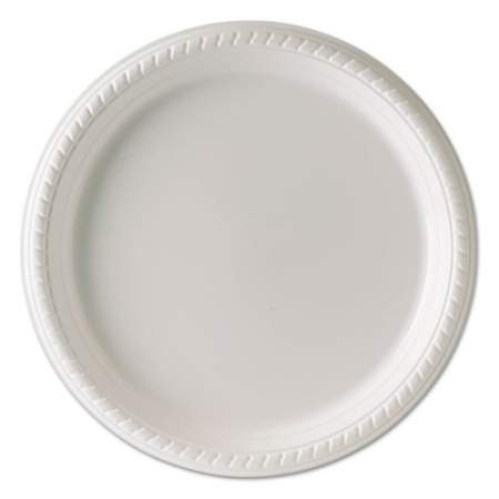 Dart Plastic Plates, 10 1/4 Inches, White, Round, 25/pack, 20 Packs/carton (PS15W)