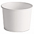 Paper Food Containers, 64 oz, White, 25/Pack, 10 Packs/Carton (60164)