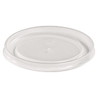 Plastic High Heat Vented Lid, Fits 16 oz to 32 oz Containers, White, 50/Bag, 10 Bags/Carton (89112)