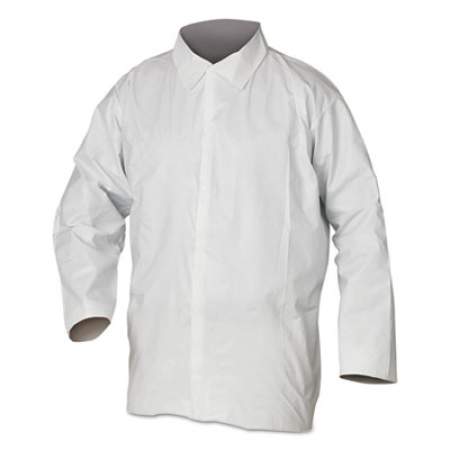 KleenGuard A20 Breathable Particle Protection Shirts, Large, White, 50/carton (36213)