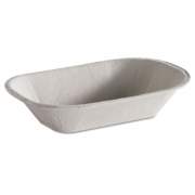 Chinet Savaday Molded Fiber Food Tray, 1-Compartment, 4 x 6, Beige, 250/Bag, 4 Bags/Carton (10408CT)