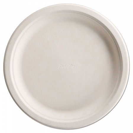 PaperPro Naturals Molded Fiber Dinnerware, Round Plates, 10.5