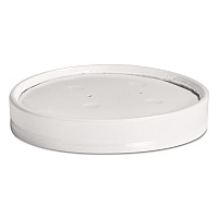 Vented Paper Lids, Fits 8 oz to 16 oz Hot Cups, White, 25/Sleeve, 40 Sleeves/Carton (71870)