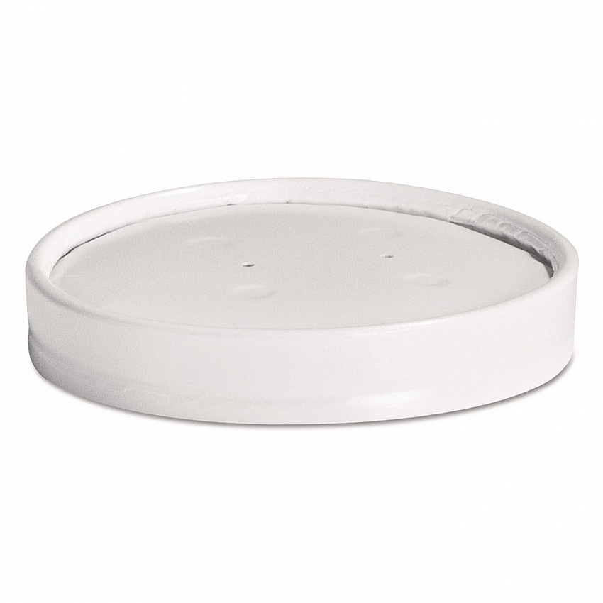 Vented Paper Lids, Fits 8 oz to 16 oz Hot Cups, White, 25/Sleeve, 40 Sleeves/Carton (71870)