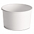 Squat Paper Food Container, 8 oz to 10 oz, White, 50/Pack, 20/Carton (71037)