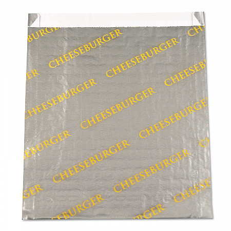 Foil/Paper/Honeycomb Insulated Bag, Cheeseburger Labeling, 6