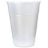 Fabri-Kal RK Ribbed Cold Drink Cups, 16 oz, Translucent, 50/Sleeve, 20 Sleeves/Carton (RK16)
