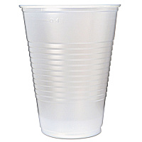 RK Ribbed Cold Drink Cups, 16 oz, Plastic, Translucent, 50/Sleeve, 20 Sleeves/Carton (RK16)