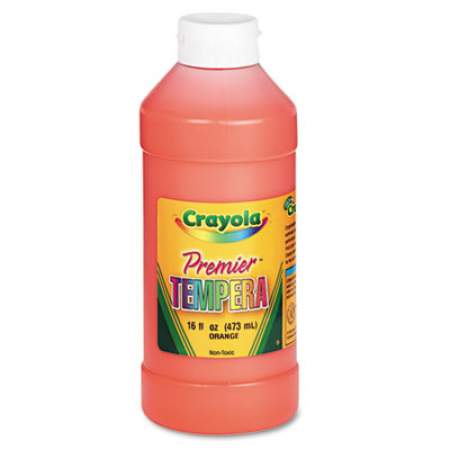 Crayola Premier Tempera Paint, Orange, 16 oz Bottle (541216036)