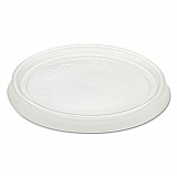 Non-Vented Container Lids, Clear, Plastic, 100/Pack, 10 Packs/Carton (6CLR)
