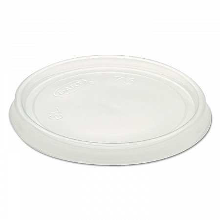 Non-Vented Container Lids, Clear, Plastic, 100/Pack, 10 Packs/Carton (6CLR)