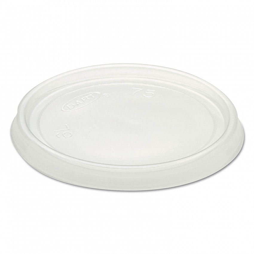 Non-Vented Container Lids, Clear, Plastic, 100/Pack, 10 Packs/Carton (6CLR)