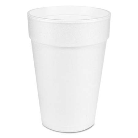 Dart Large Foam Drink Cup, 14 oz, Hot/Cold, White, 25/Bag, 40 Bags/Carton (14J12)