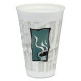 Dart Uptown Thermo-Glaze Hot/cold Cups, Foam, 16oz, Green/black/gray, 25/bag, 40/ct (16X16TWN)