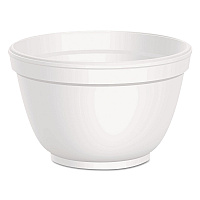 Foam Container, Squat, 6 oz, White, 50/Pack, 20 Packs/Carton (6B12)