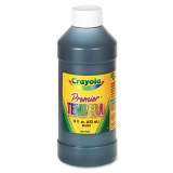 Crayola Premier Tempera Paint, Black, 16 oz Bottle (541216051)