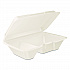 Foam Hinged Lid Containers, 6.4 x 9.33 x 2.9, White, 100/Bags, 2 Bags/Carton (205HT2)