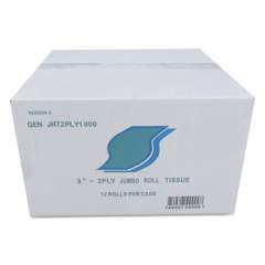 GEN Jumbo Bath Tissue, Septic Safe, 2-Ply, White, 3.5" x 750 ft, 12/Carton (JRT2PLY)