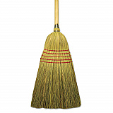 Corn/Fiber Brooms, Corn/Yucca Bristles, 53.5" Overall Length, Natural, 6/Carton (BR10004)