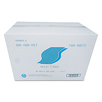 Small Roll Bath Tissue, Septic Safe, 1-Ply, White, 1,500 Sheets/Roll, 60 Rolls/Carton (15001PLY)