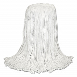 Banded Rayon Cut-End Mop Heads, White, 24 oz, 1 1/4" Headband, 12/Carton (RM30024)