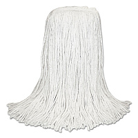 Banded Rayon Cut-End Mop Heads, White, 24 oz, 1 1/4" Headband, 12/Carton (RM30024)