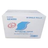 GEN Bath Tissue, Septic Safe, 2-Ply, White, 500 Sheets/Roll, 96 Rolls/Carton (550)