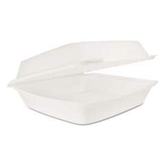 Dart Hinged Lid Carryout Container, White, 10 1/3 X 3 1/2 X 9 1/2, 100/bg, 2 Bg/ct (110HT1)