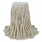 Banded Cotton Mop Heads, Cut-End, 20 oz, White, 12/Carton (CM20020)