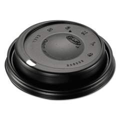Dart Cappuccino Dome Sipper Lids, Fits 12 oz to 24 oz Cups, Black, 100/Pack, 10 Packs/Carton (16ELBLK)