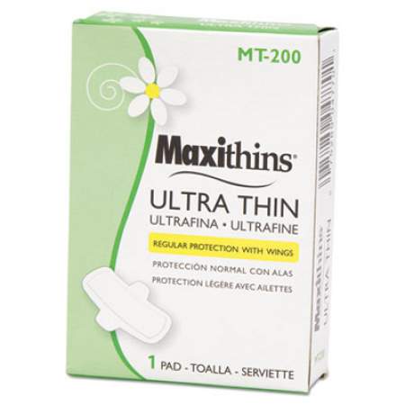HOSPECO Maxithins Vended Ultra-Thin Pads, 200/Carton (MT200)