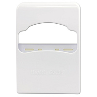 Health Gards Quarter-Fold Toilet Seat Cover Dispenser, 8.75 x 2 x 12, White (HG2)