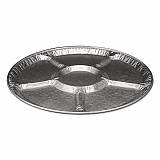 Aluminum Lazy Susan, 6 Compartments, 18" Diameter x 0.94" h, 25/Carton (4018100)