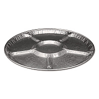 Aluminum Lazy Susan, 6 Compartments, 18" Diameter x 0.94" h, 25/Carton (4018100)