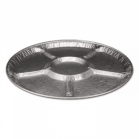 Aluminum Lazy Susan, 6 Compartments, 18