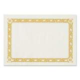 Hoffmaster Placemats, Greek Key Pattern, Paper, Gold/White, 14 x 10, 1000/Carton (PP41000)