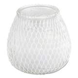 Sterno Euro-Venetian Filled Glass Candles, 60 Hour Burn, 3"d x 3.5"h, Frost White, 12/Carton (40124)