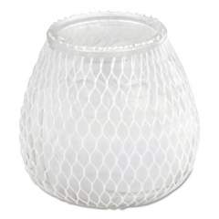 Sterno Euro-Venetian Filled Glass Candles, 60 Hour Burn, 3"d x 3.5"h, Frost White, 12/Carton (40124)